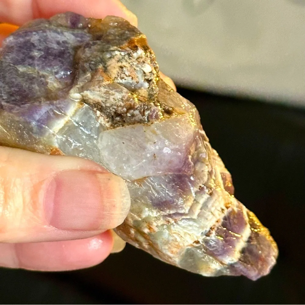 AURALITE Chevron Amethyst Super 23 Dream Amethyst Natural Wand Large Healing